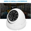 Kamera AHD CCTV, kamera 360 ° IR 720P AHD 24LED Zewnętrzna PAL noktowizor (biały) [13050000334]